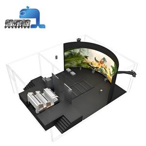 没入型3Dネイキッドレール屋内オービットシネマテーマパークモーションシミュレーションカーアークスクリーン無料メガネ付き - Product Image 3