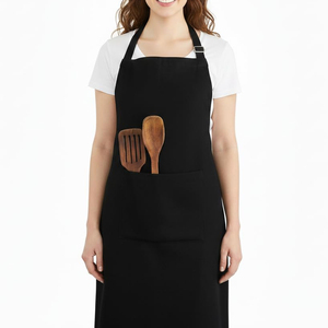 Tablier de Chef en Toile de Coton Robuste Personnalisé, Imperméable, pour Cuisine, Barbecue et Travail, avec Poches Fonctionnelles et Bretelles Réglables - Product Image 1