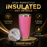 Gobelet isotherme en acier inoxydable de 20 oz avec logo personnalisé pour boissons chaudes/froides, idéal pour les voyages, les cadeaux et l'usage quotidien