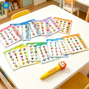 Stylo de <span class=keywords><strong>lecture</strong></span> interactif pour enfants avec cartes flash éducatives, jouet en plastique pour l'apprentissage précoce avec fonction tactile, son et lumière pour les tout-petits - Product Image 1