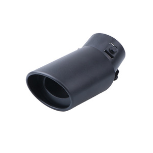 2.5 Inch Universal Black Carbon Fiber <strong>Exhaust</strong> Muffler Single Outlet Auto End Pipe Car Accessory <strong>Exhaust</strong> Pipe - Product Image 2