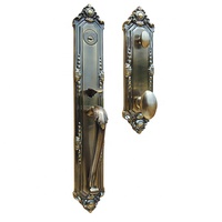Cerradura de Puerta Interior China de Latón, Cerradura de Puerta Principal de Caoba para Dormitorio, Cerradura de Puerta Residencial Universal Silenciosa
