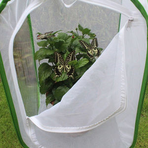 Grande Cage d'<span class=keywords><strong>habitat</strong></span> papillon en maille pliable Enceinte d'observation d'insectes portable pour enfants Net House avec porte à fermeture éclair - Product Image 5