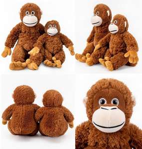 Peluche de Mono Rojo de 60 cm, Juguete de Peluche de Gorila Adorable con Brazos Largos, Peluche Suave de Mono Gorila - Product Image 6