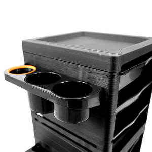 Carro de peluquería móvil <span class=keywords><strong>con</strong></span> cajones y soportes para secadora Carro organizador de plástico para estilistas - Product Image 2