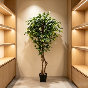 <b>Plastic</b> Eco-Friendly Evergreen Decorative Flower-Durable UV Resistant Home Decor for Thanksgiving Christmas Wedding banyan <b>tree</b> - Product Image 6