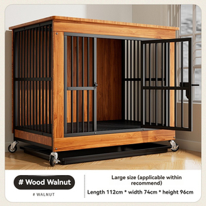 Jaula para perros de hierro resistente estilo muebles, perrera grande desmontable plegable con bandeja de plástico, uso en interiores y exteriores, suministro al por mayor - Product Image 5