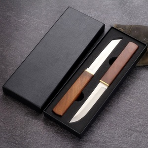 Cuchillo de Caza Doble Hoja Tanto y Punta, Combo 2 en 1, Acero Inoxidable, Mango de Madera DIY, Garantía OEM de 1 Año - Product Image 2