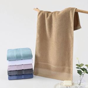 Serviette de toilette carrée en coton pur, épaisse, douce et absorbante, couleur unie, pour adulte, avec logo personnalisé - Product Image 4