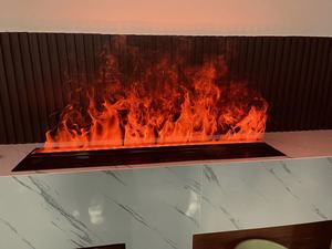 Chimenea Eléctrica Empotrada 3D con Efecto de Llama LED, Calentador de Agua con Vaporización Personalizable para Uso Doméstico y Hotelero - Product Image 3