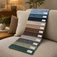 Tissu en velours imprimé durable de la série Saturne, 142 cm, pour couvre-canapé et couvre-chaise, couleurs personnalisées disponibles
