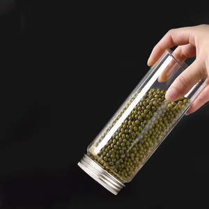 Frasco de almacenamiento de vidrio de 16 oz y contenedor con tapas herméticas para Pasta, galletas, nueces, granos de café, recipientes de vidrio de cereales para especias - Product Image 2
