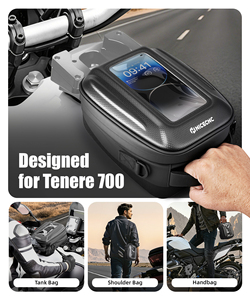 NICECNC Base antivol à dégagement rapide avec verrouillage Push-Pull pour <span class=keywords><strong>sacoche</strong></span> de réservoir de moto, <span class=keywords><strong>sacoche</strong></span> portable pour Yamaha <span class=keywords><strong>Tenere</strong></span> <span class=keywords><strong>700</strong></span> XTZ 07 2019-2024 - Product Image 5