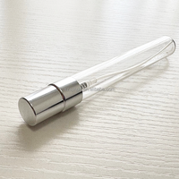 Flacon de parfum vide en verre transparent de 10 ml avec bouchon doré et pulvérisateur anti-fuite, électroplaqué, emballage cadeau, diffuseur à bâtonnets