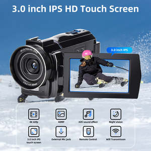 Cámaras de Video Digitales Profesionales 4K con Wifi, 48mp, Zoom Digital 16x, Videocámara para Vlogging en YouTube - Product Image 3