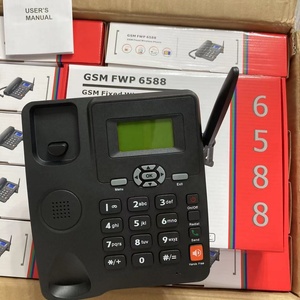 ETS-6588 Teléfono Fijo de Escritorio GSM con Doble Tarjeta SIM, Teléfono Inalámbrico Fijo GSM con Radio FM - Product Image 6