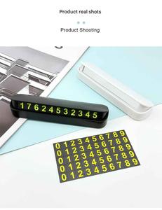 Letrero de Estacionamiento Personalizado con Logotipo, <span class=keywords><strong>Nuevo</strong></span> Tipo de ABS Resistente a Altas y Bajas Temperaturas, Luminoso, con Botón para Ocultar el Número de Teléfono - Product Image 5