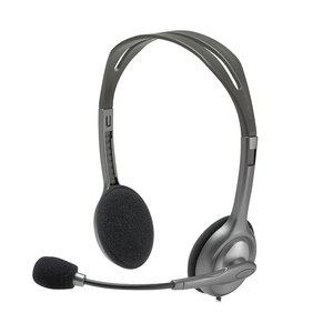 Micro-casque stéréo avec prise jack 3,5 mm pour Logitech H110, original, pour les réunions en ligne au bureau, les jeux, métal durable - Product Image 1