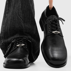 Chaussures Derby Décontractées Noires à Lacets pour Hommes 2026 – Style Rétro Britannique Sophistiqué – Chaussures de Ville de Luxe de Créateur - Product Image 6