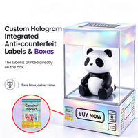Boîte en papier anti-contrefaçon personnalisée avec étiquette de code QR intégrée, emballage de sécurité holographique, certifiée F SC ISO CE