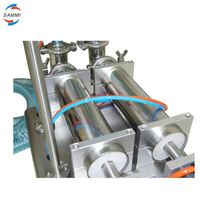 Machine de dosage de liquide volumétrique semi-automatique à double tête de remplissage par piston, 10-5000 ml
