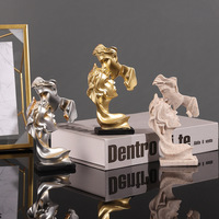 Objets de décoration d'art Sculpture de couple de luxe légère Statue de personnage de mariée et marié Centres de table de mariage décorations de table