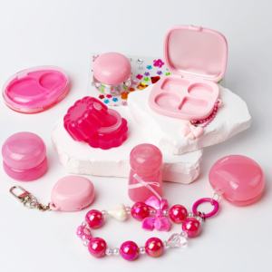 Palette de fards à paupières rose personnalisée à 5 couleurs, boîte à poudre, emballage de maquillage, blush, conteneur, palette de correcteur, boîte à poudre compacte - Product Image 4