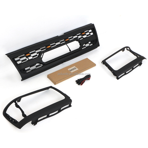 <span class=keywords><strong>DODD</strong></span> 1993-1998 Nouvelle calandre avant tout-terrain modifiée en ABS noir avec cadre lumineux LED ambre compatible avec Toyota T100 - Product Image 3