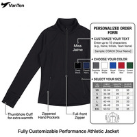 Vestes slim personnalisées avec différents noms pour équipes de cheerleading, idéales pour l'entraînement des équipes All-Star, avec strass pour l'échauffement