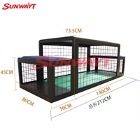 Machine de jeu de football en métal à monnayeur pour deux joueurs, interface anglaise, pour zone de divertissement pour enfants, noir, 110/220V, SUNWAYT personnalisé