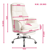Chaise de bureau à accoudoirs réversibles croisés, avec support lombaire en boucle, pour salle de réunion, bureau à domicile et travail sur ordinateur