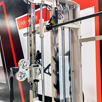 Rack d'entraînement multifonction Smith Machine avec poulies réglables pour exercices de tirage, de rame et de presse d'épaules