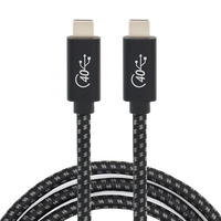 Câble USB C de type 40G de 240W, sortie vidéo 8K60Hz, charge rapide, câble Thunderbolt PD, charge rapide 5A, prise en charge de la charge rapide USB C