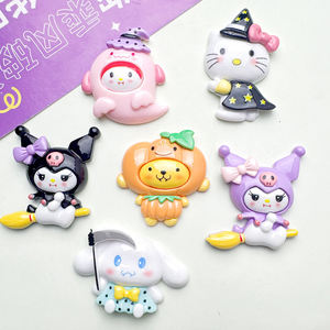 เคสยางเรซินน่ารักลายฮาโลวีนนักมายากลลูกแมวเครื่องเก็บเกี่ยวกระต่ายน่ารักตกแต่งด้วยมือแบบ DIY เคสโทรศัพท์ใส่อุปกรณ์เสริมผม - Product Image 4