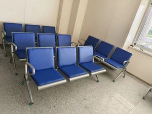 Nuevo modelo de silla de espera de aeropuerto de 3 plazas de acero inoxidable, asientos en tándem para silla de sala de espera utilizada en hospital - Product Image 6