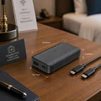 Chargeur rapide pliable 30W GaN PD 3.0, design fin de poche, adaptateur secteur avec protection OTP pour les voyages et les affaires, ports USB-C + USB-A