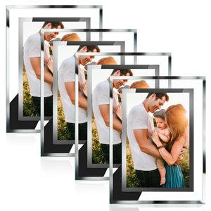 Cadres <span class=keywords><strong>photo</strong></span> <span class=keywords><strong>en</strong></span> <span class=keywords><strong>verre</strong></span> transparent <span class=keywords><strong>en</strong></span> cristal, créatifs et personnalisés, pour photos 4x6, 5x7, 8x10, vente <span class=keywords><strong>en</strong></span> gros - Product Image 1