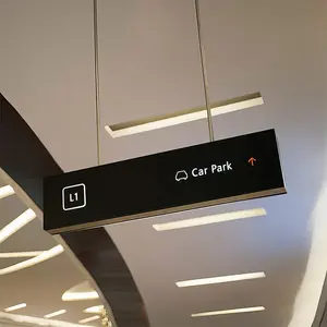 Customized Airport Direction Sign Led Wayfinding Sign Aluminum Signage