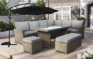 كراسي فاخرة وحديثة من الخوص للحديقة أو كراسي منسوجة يدويًا في الهواء الطلق - Product Image 2