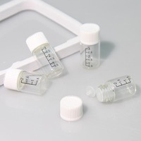Petites bouteilles cylindriques en verre transparent 1ml 2ml 3ml pour échantillons d'huiles essentielles et de parfums, flacons d'essai gradués avec compte-gouttes
