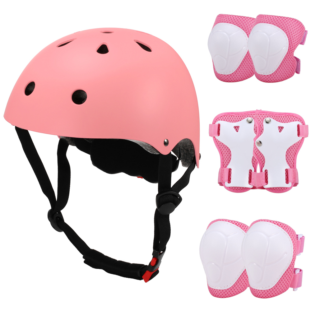 bike helmet pads & gloves 7 piece set KAMUGO Kids Helmet, Toddler for Ages 2-8 Boys Girls with Sports Protective Gear Knee Elbow Wrist for Skateboard Cycling Scooter Rollerblading : Sports Outdoors Helmet comes in size M by default Adult Skating Protective Gear Set