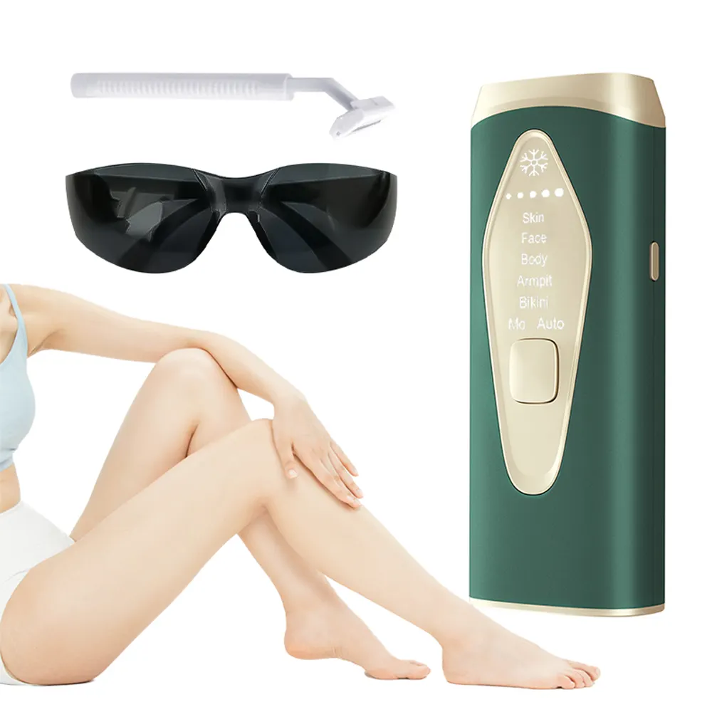 Raffreddamento del ghiaccio Mini corpo di bellezza per la depilazione delle ascelle portatile delle donne casa permanente indolore portatile Ipl macchina epilatore Laser