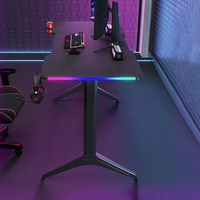 Bureau de jeu moderne réglable 2025, 100 cm, en fibre de carbone, table d'e-sport, structure métallique robuste, bureau d'ordinateur commercial