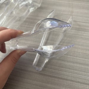 Pinzas de hielo pequeñas para Bar, para Buffet de azúcar, ensalada, comida, cocina, <span class=keywords><strong>tarros</strong></span> dulces, pinzas de plástico transparente - Product Image 5