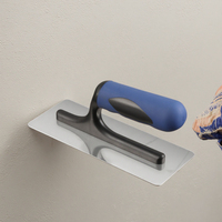 Lame de spatule d'écrémage en acier inoxydable avec manche en plastique Outil de lissage pour cloisons sèches Grattoir à plâtre Mastic