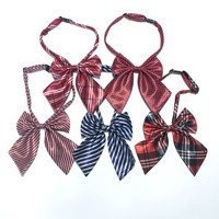 Nœud Papillon d'Affaires en Polyester Jacquard Rayé Japonais avec Nœud Coloré - Cadeau Direct Usine