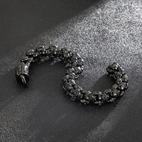 Bracelet chaîne et maillons punk en acier titane rétro tendance pour homme, bijoux en acier inoxydable personnalisés tendance, vente en gros