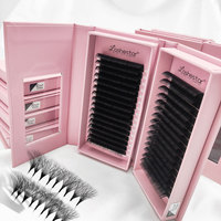 Extensions de Cils Volume Easy Fanning Effet Vison Synthétique Éventail Facile Naturel Plateau de Cils
