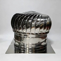 Ventilateur de toit à énergie éolienne à prix d'usine, ventilateur tourbillonnant non motorisé en acier inoxydable 304 pour la ventilation des entrepôts