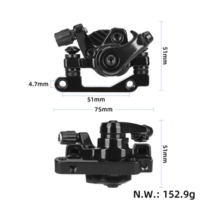 คาลิปเปอร์เบรกหลังซ้ายสีดำสำหรับสกู๊ตเตอร์ไฟฟ้า Kukirin G2 Pro G2 Max G3 ฐานเบรก Kukirin G3 คาลิปเปอร์ดิสก์เบรกสกู๊ตเตอร์ - Product Image 2